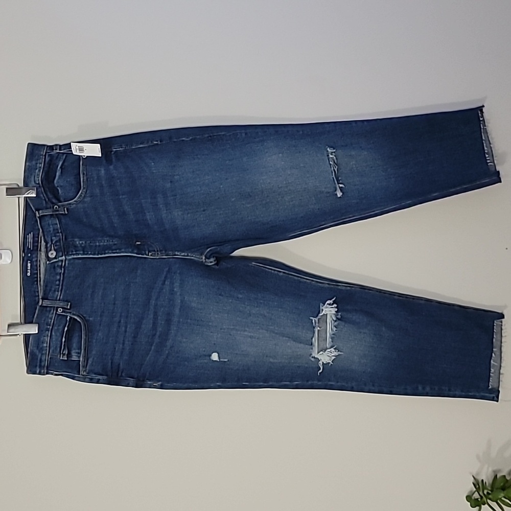 New Old Navy Sky High Straight Jean Sz 18 Secret Smooth Pockets